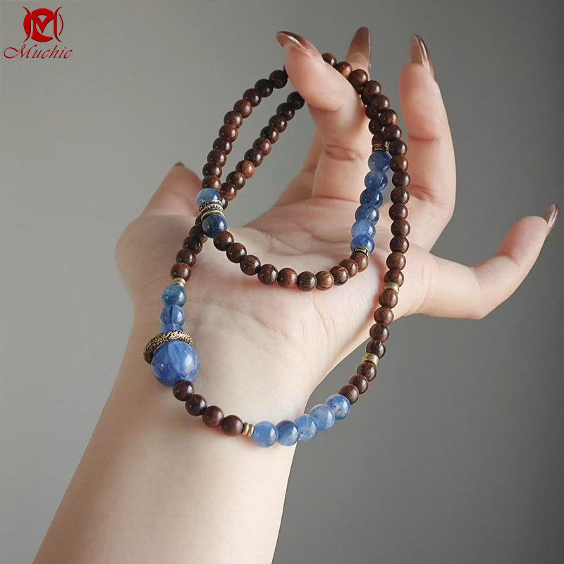 Natural Aquamarine Crystal Bracelet