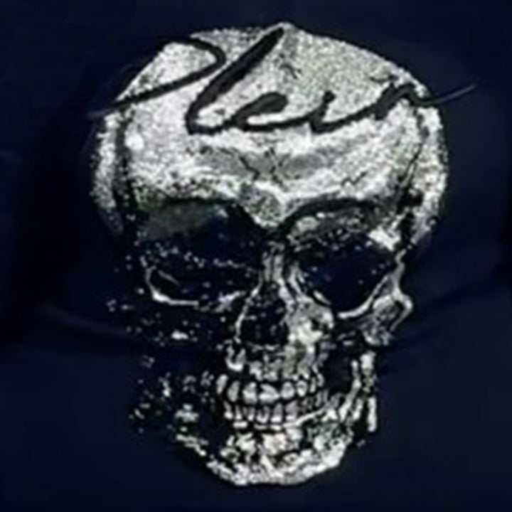 Muchic Unisex "Celebrity Style" Skull Fashion Letter Print Long Sleeve Hooded Sweatshirt