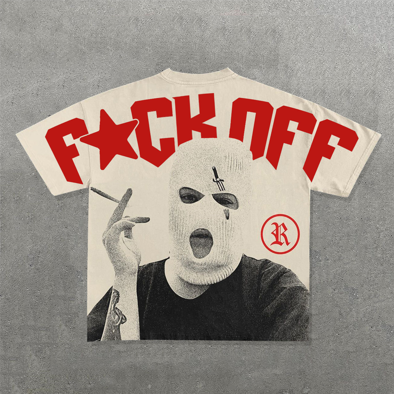 Muchic F*ck Off Print Short Sleeve T-Shirt