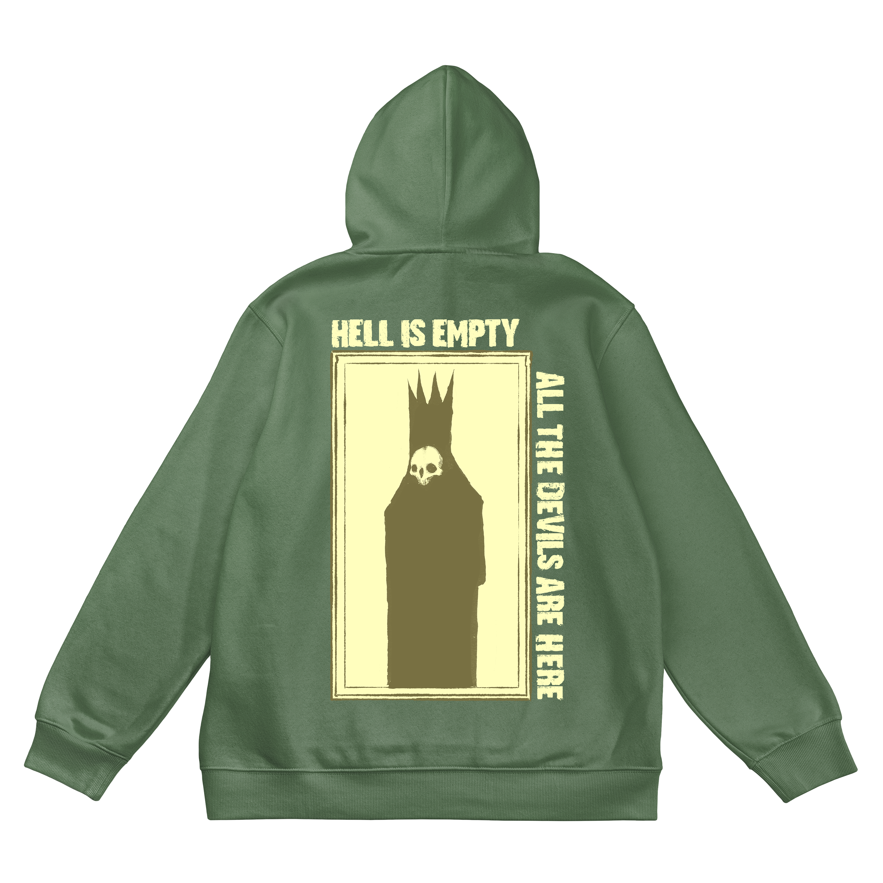 Muchic Unisex Hell is Empty Pullover Hoodie