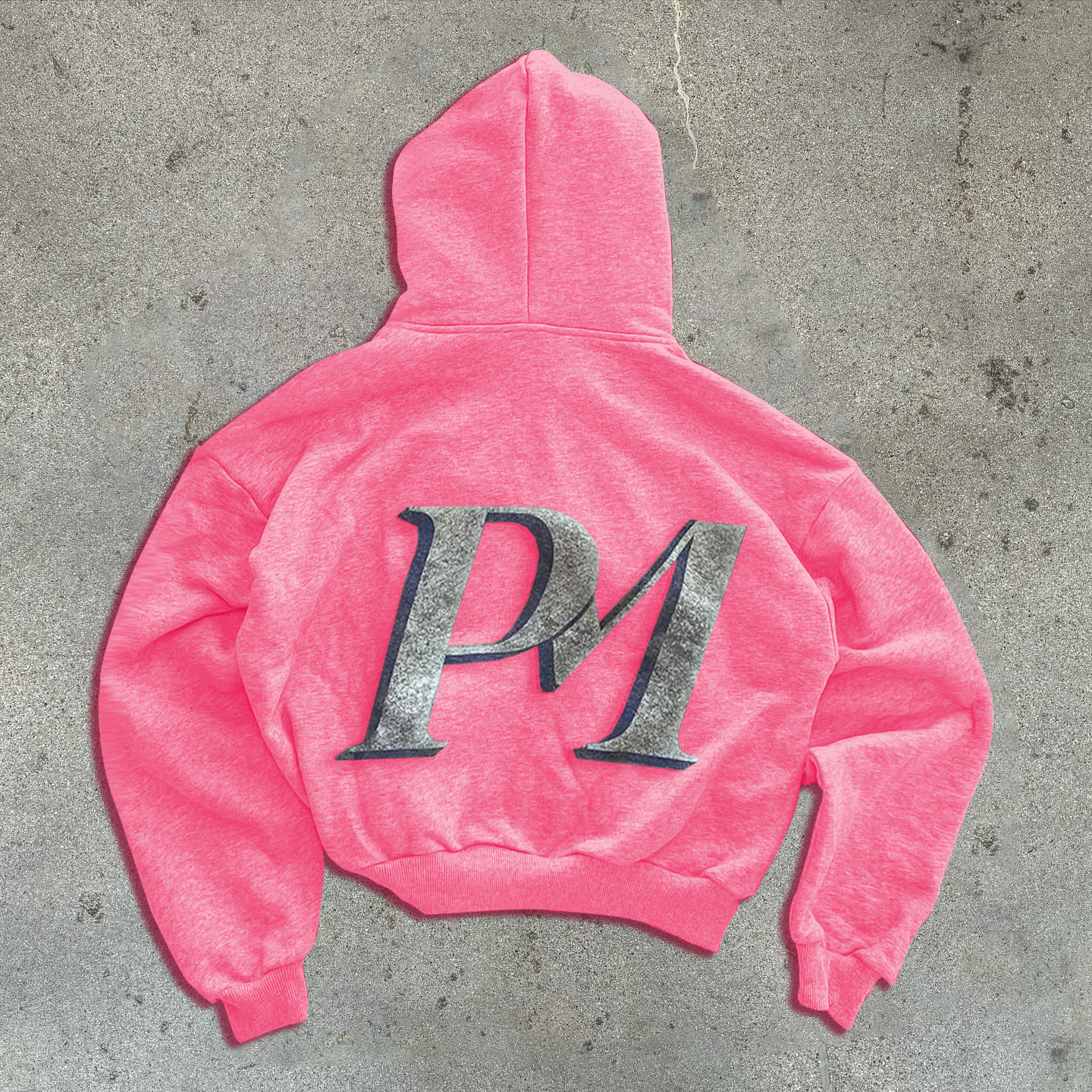 Muchic Fashion personalized PM print hoodie