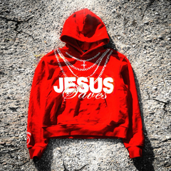 Muchic jesus print hoodie