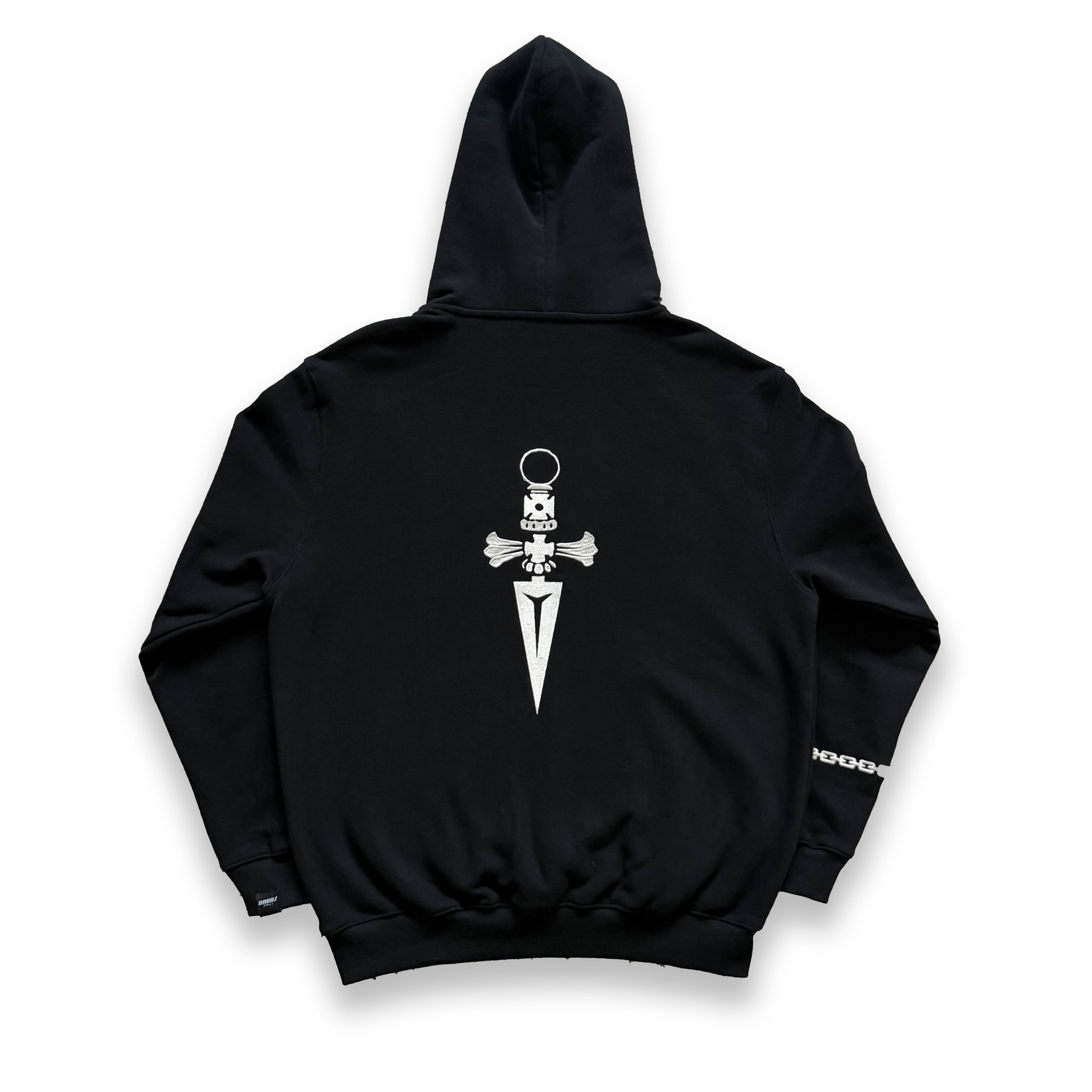 Chain Hoodie Black