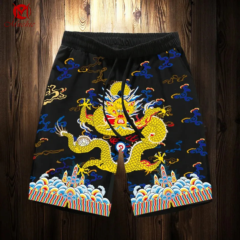 Unisex “Dragon Robe” Casual Streetwear Shorts(Duty Free)