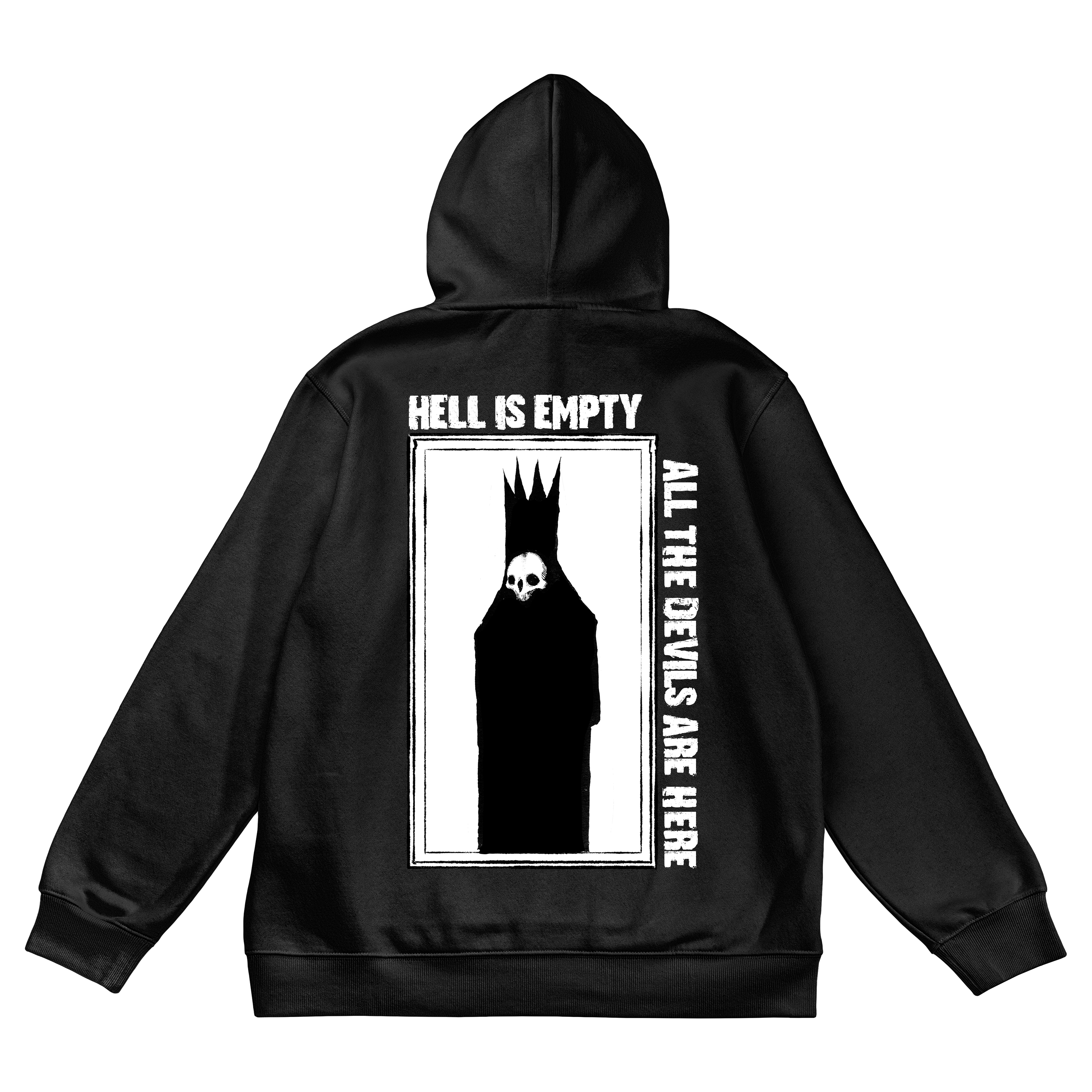 Muchic Unisex Hell is Empty Pullover Hoodie