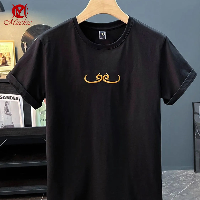 Unisex Intangible Cultural Heritage Great Sage of Qi Tian Embroidery T-shirt(Hand Embroidered) (Duty Free)