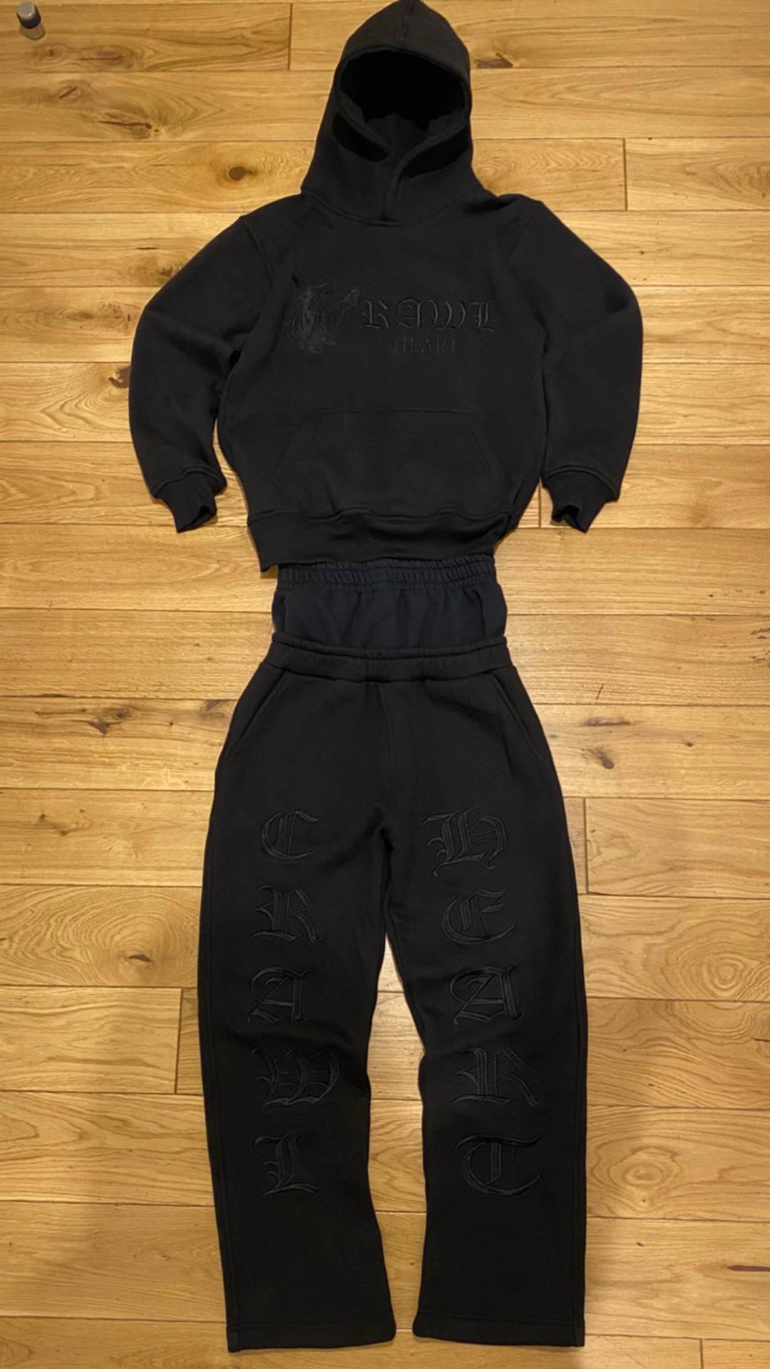 Muchic unisex Street Embroidery Tracksuit  suit