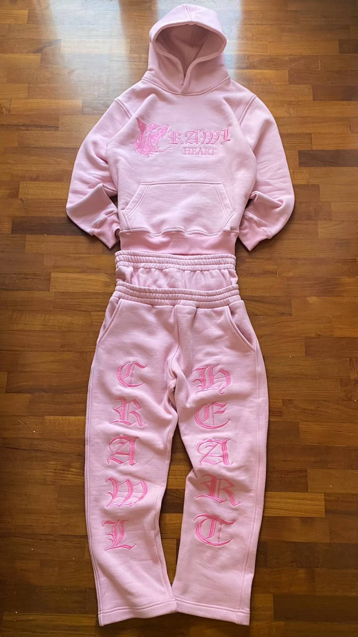 Muchic unisex Street Embroidery Tracksuit  suit