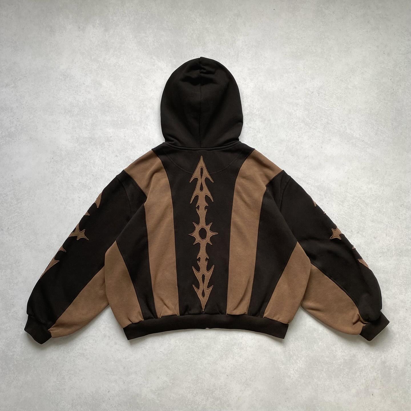 Muchic Spiky Arrow Casual Street Hoodie