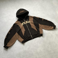 Muchic Spiky Arrow Casual Street Hoodie