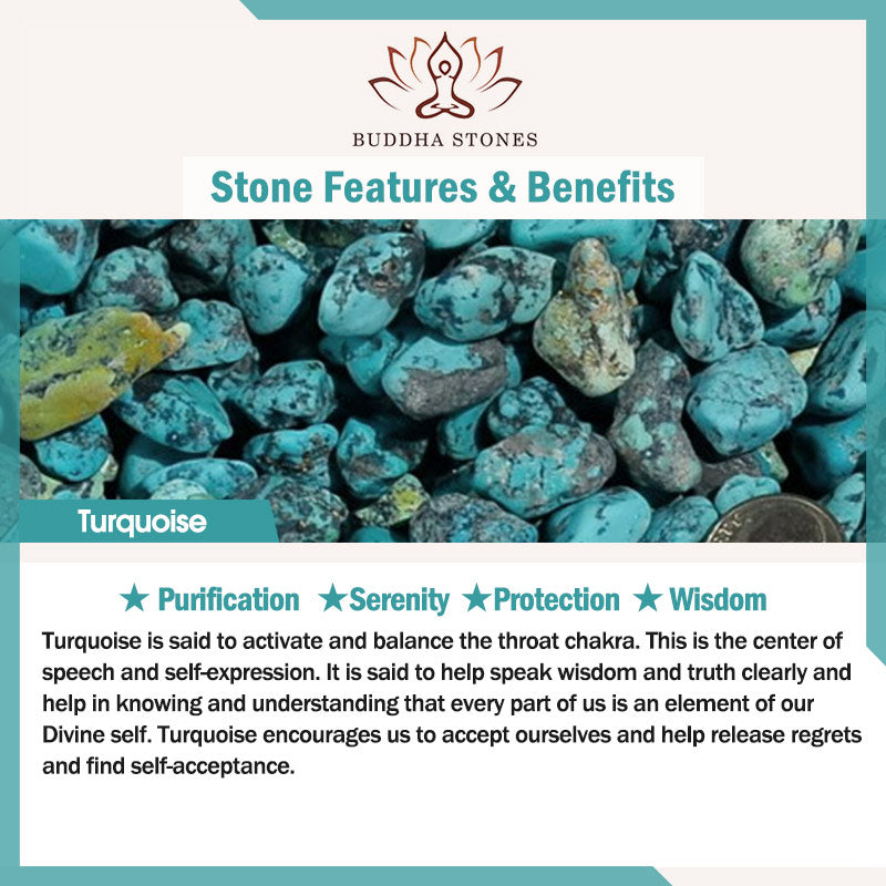 Buddha Stones Tibetan Turquoise Evil Eye Purification Bracelet(duty free)