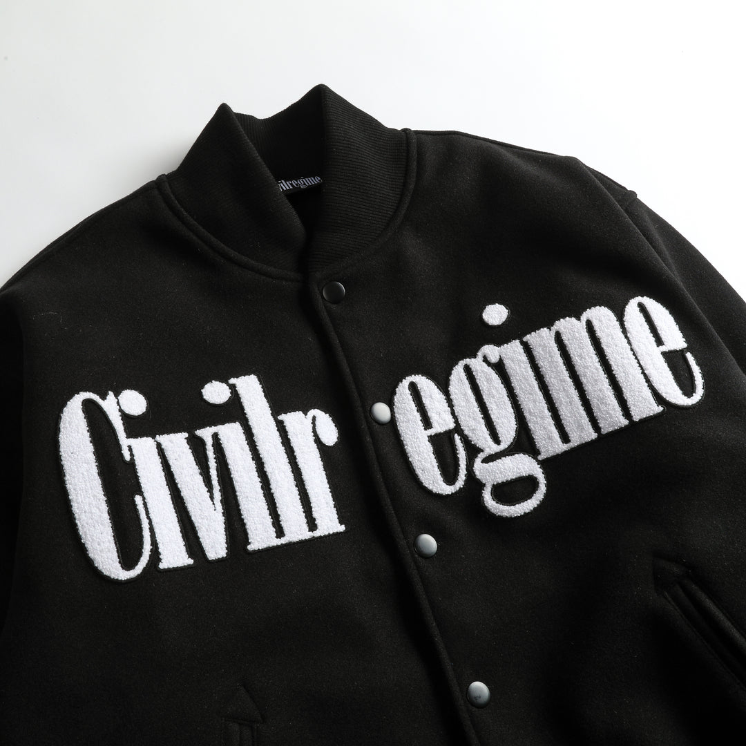 Muchic Grim Reaper Embroidered Casual Street Baseball Jacket Coats & Jackets