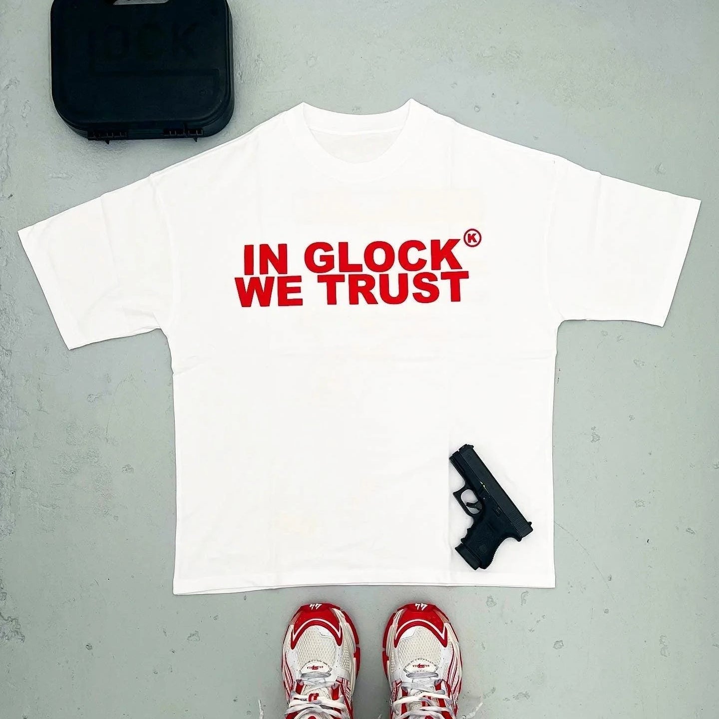 Muchic In Glock We Trust printed T-shirt