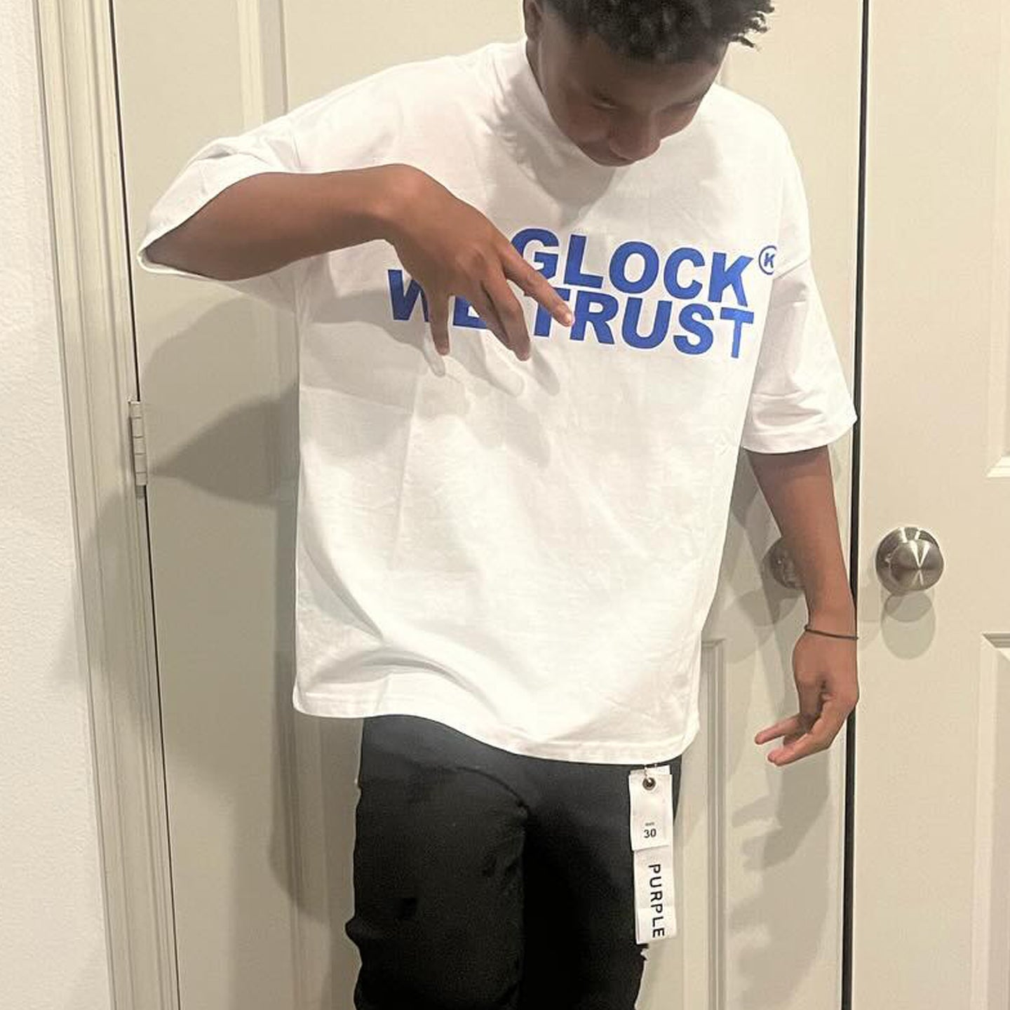 Muchic In Glock We Trust printed T-shirt