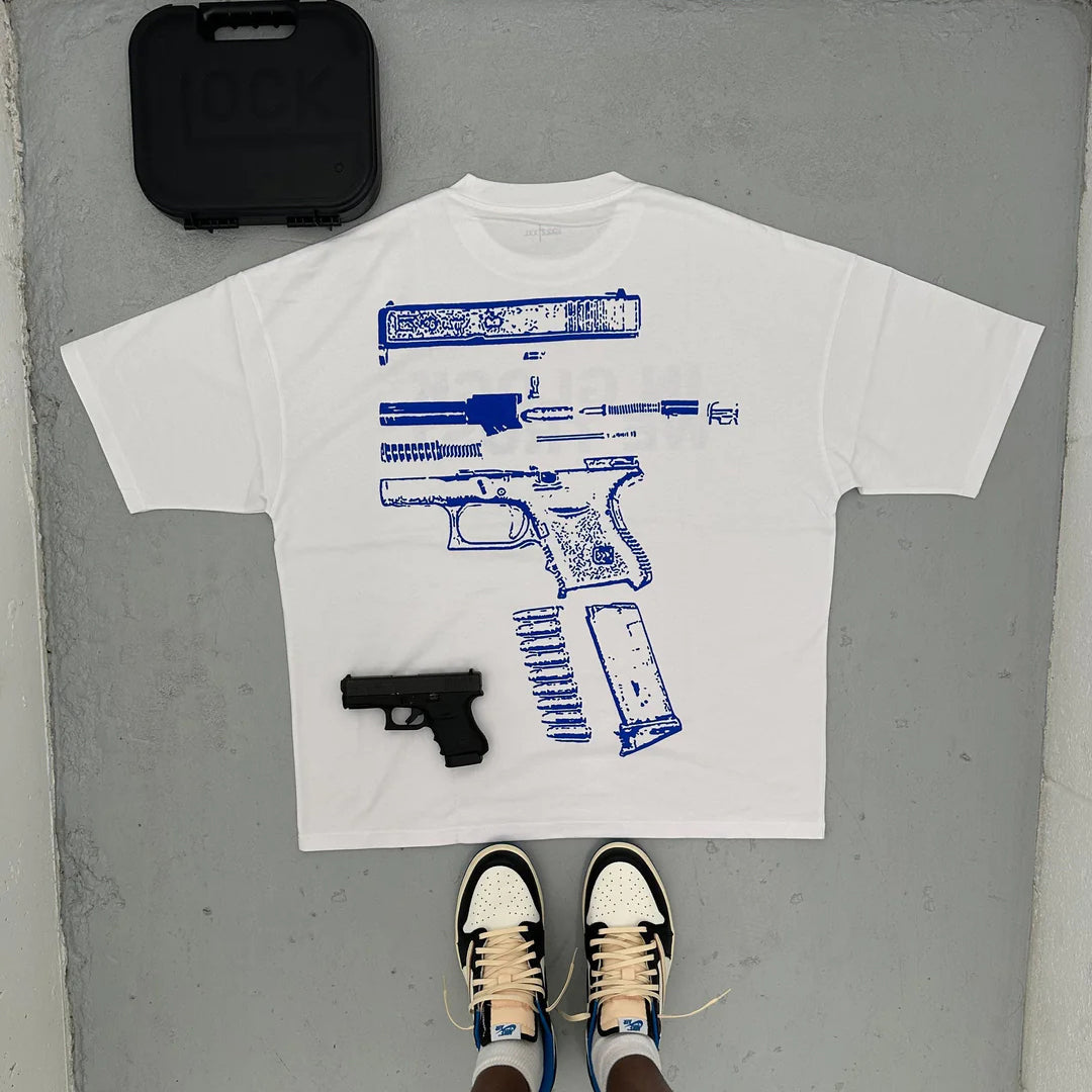 Muchic In Glock We Trust printed T-shirt