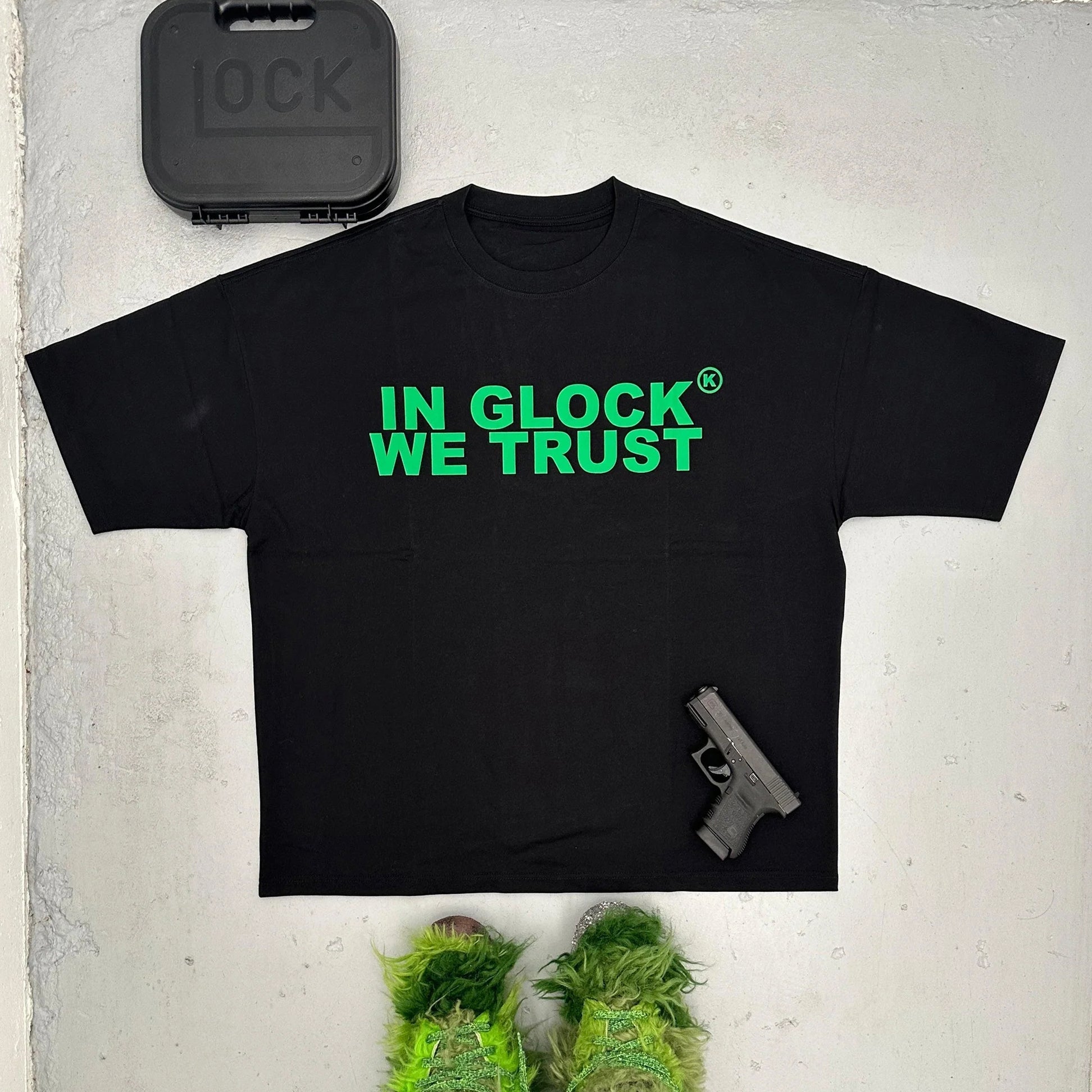 Muchic In Glock We Trust printed T-shirt