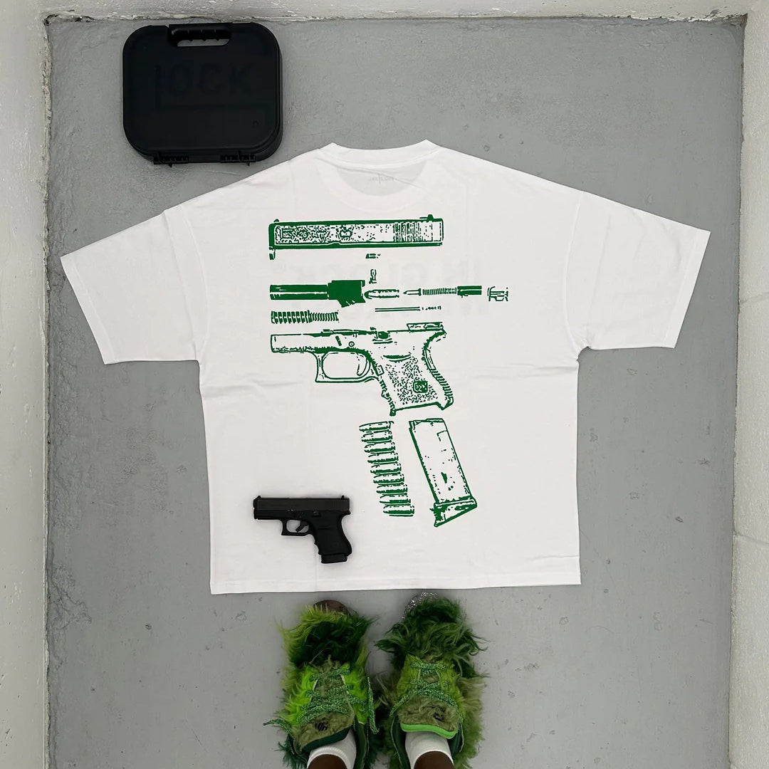 Muchic In Glock We Trust printed T-shirt