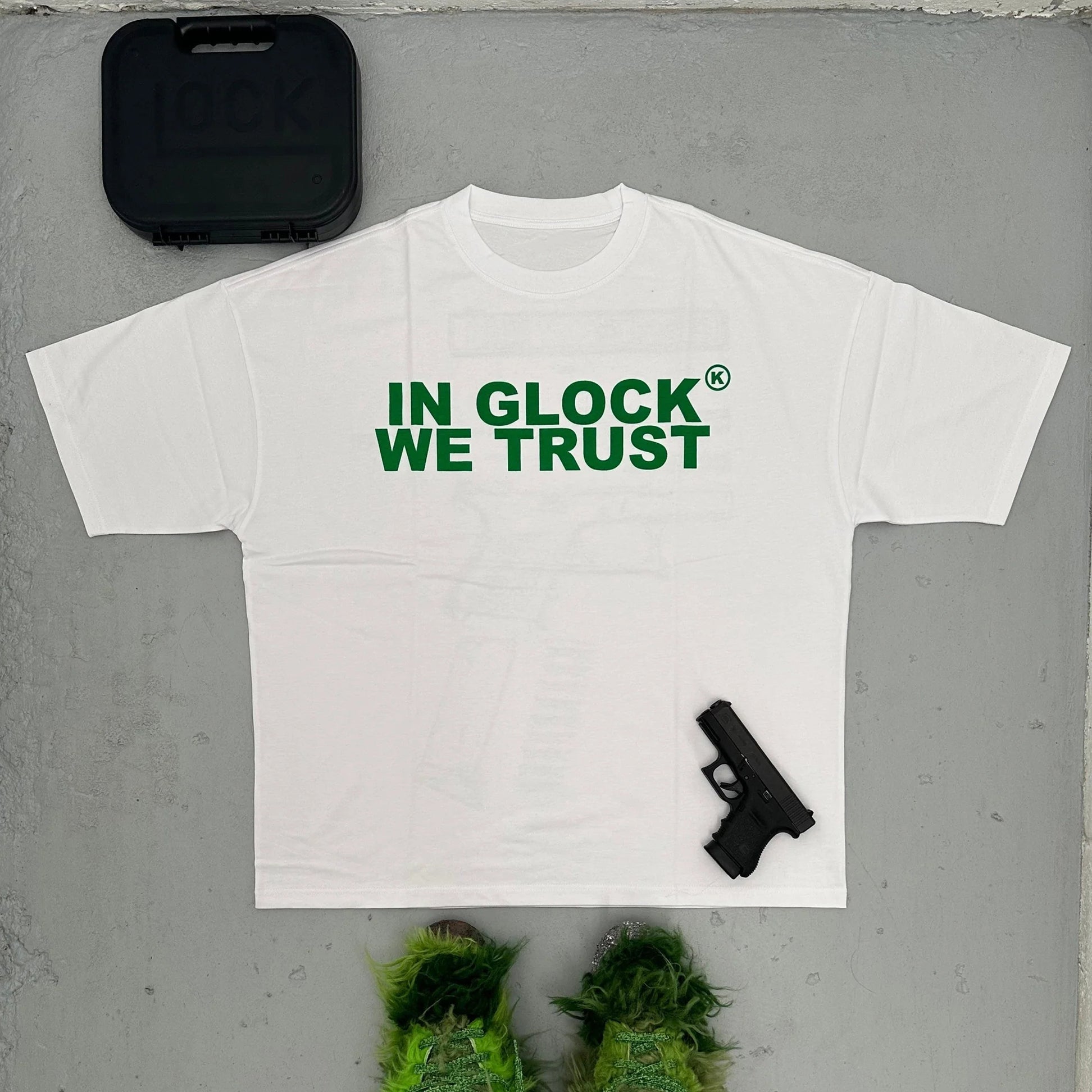 Muchic In Glock We Trust printed T-shirt