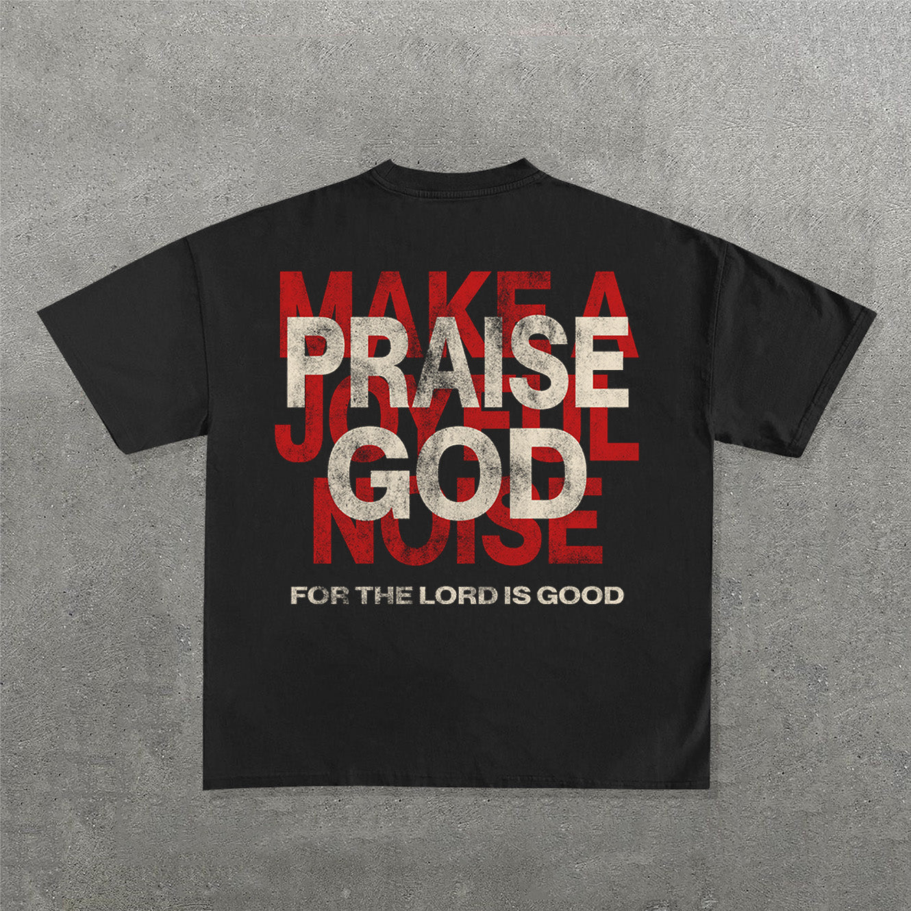 Muchic Praise God Print Short Sleeve T-Shirt