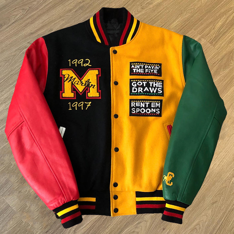 Muchic 1992 Casual Street Panel Baseball Jacket Multi / S Coats & Jackets