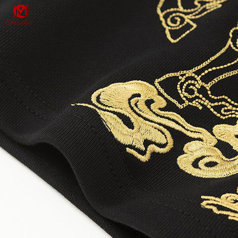 Unisex Intangible Cultural Heritag Qilin Embroidery Short(Duty Free)