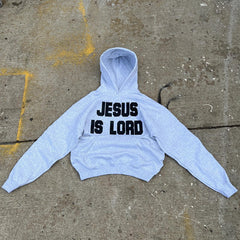 Muchic Jesus Is Load Print Long Sleeve Hoodies