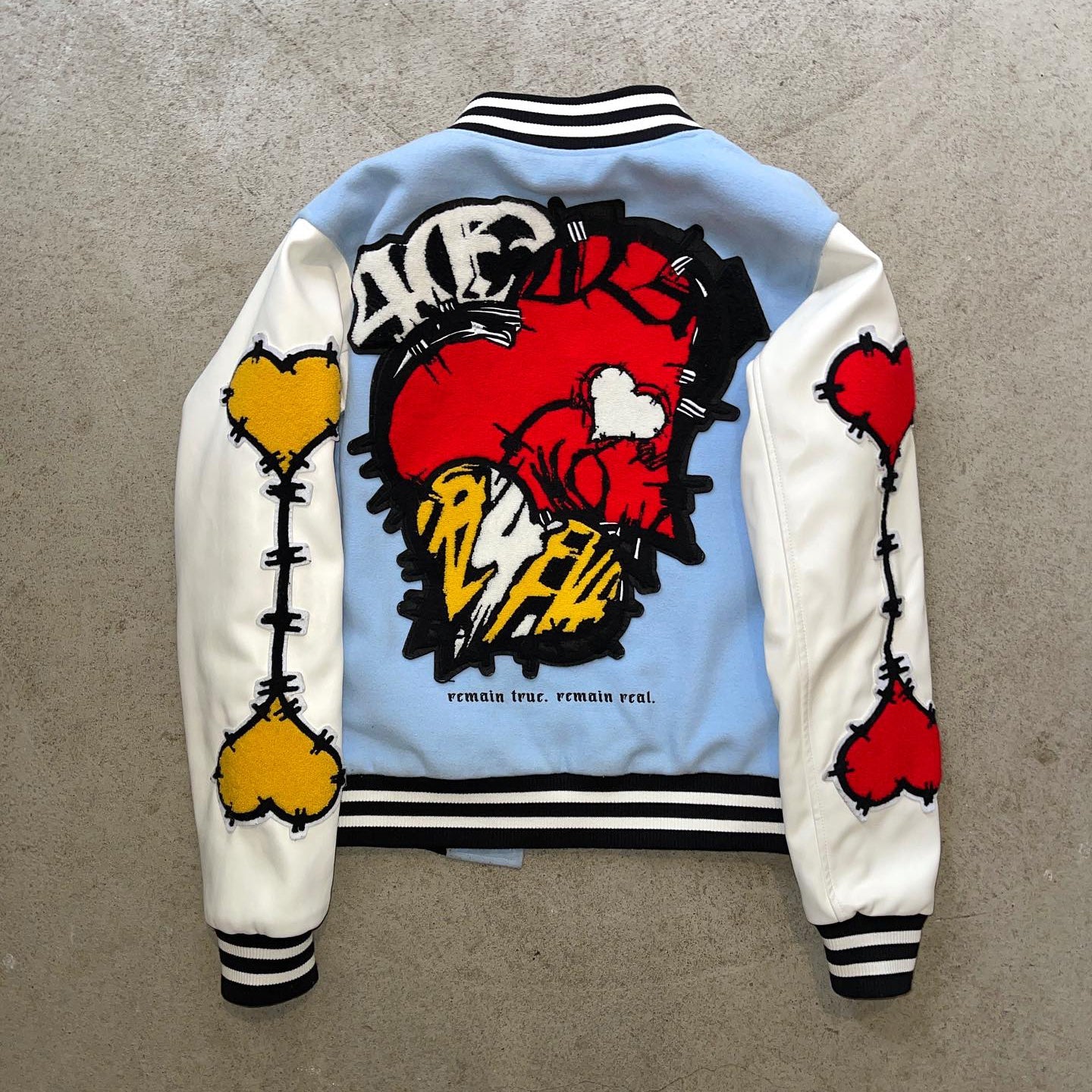 Muchic Casual Street Heart Baseball Jacket Coats & Jackets