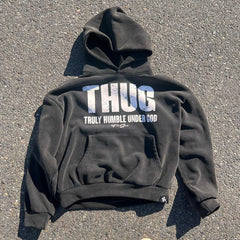 Muchic Truly Humble Under God Print Long Sleeve Hoodies