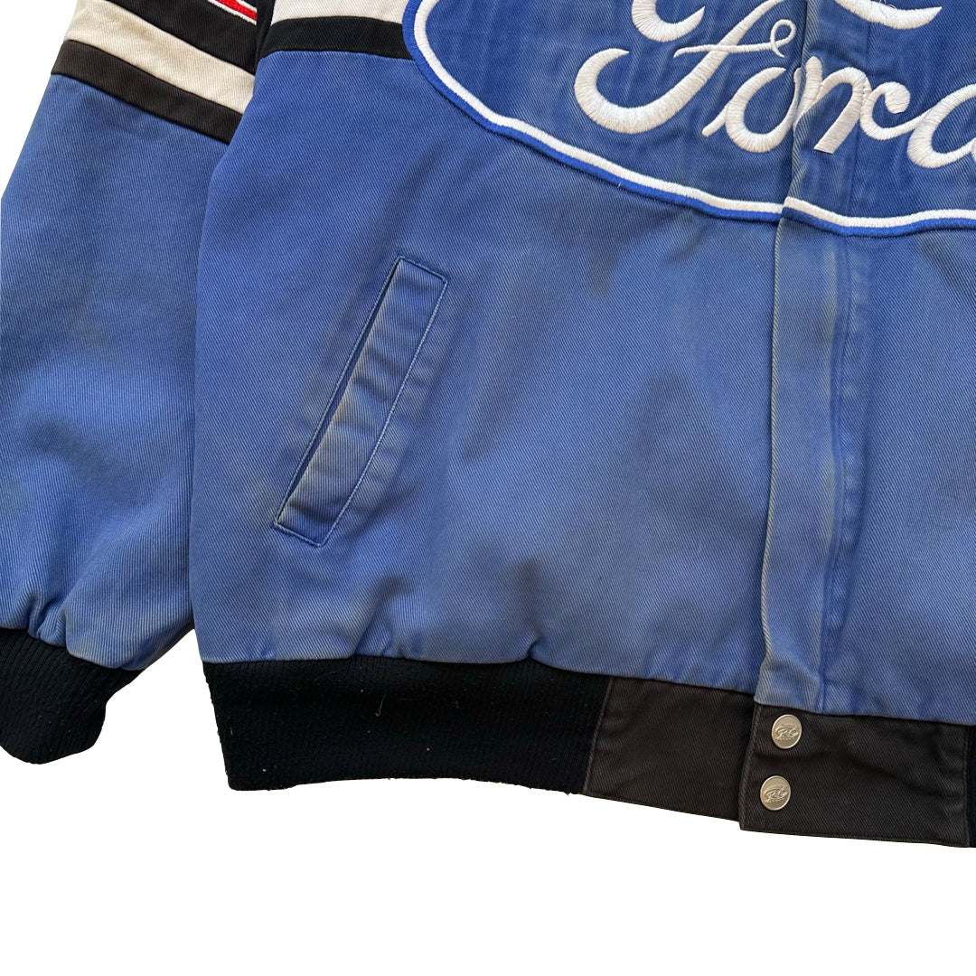 Vintage Ford Racing Nascar Racing Jacket FADED