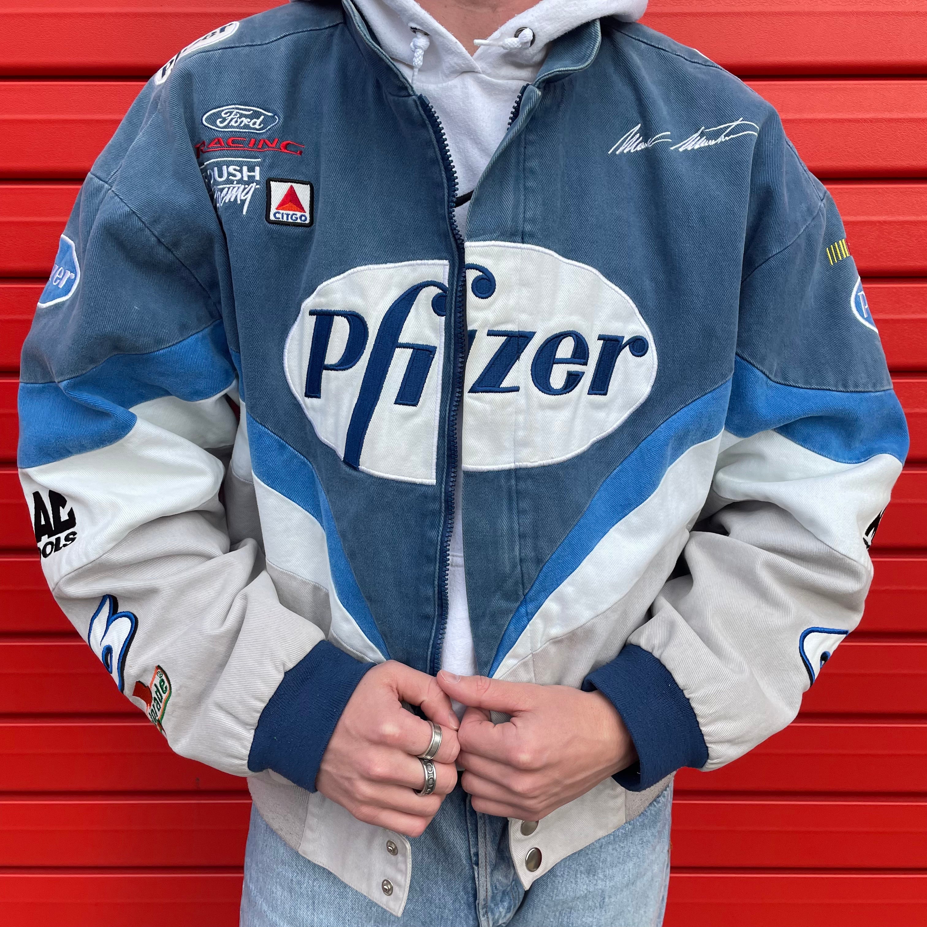 Vintage Pfizer Nascar Racing Jacket