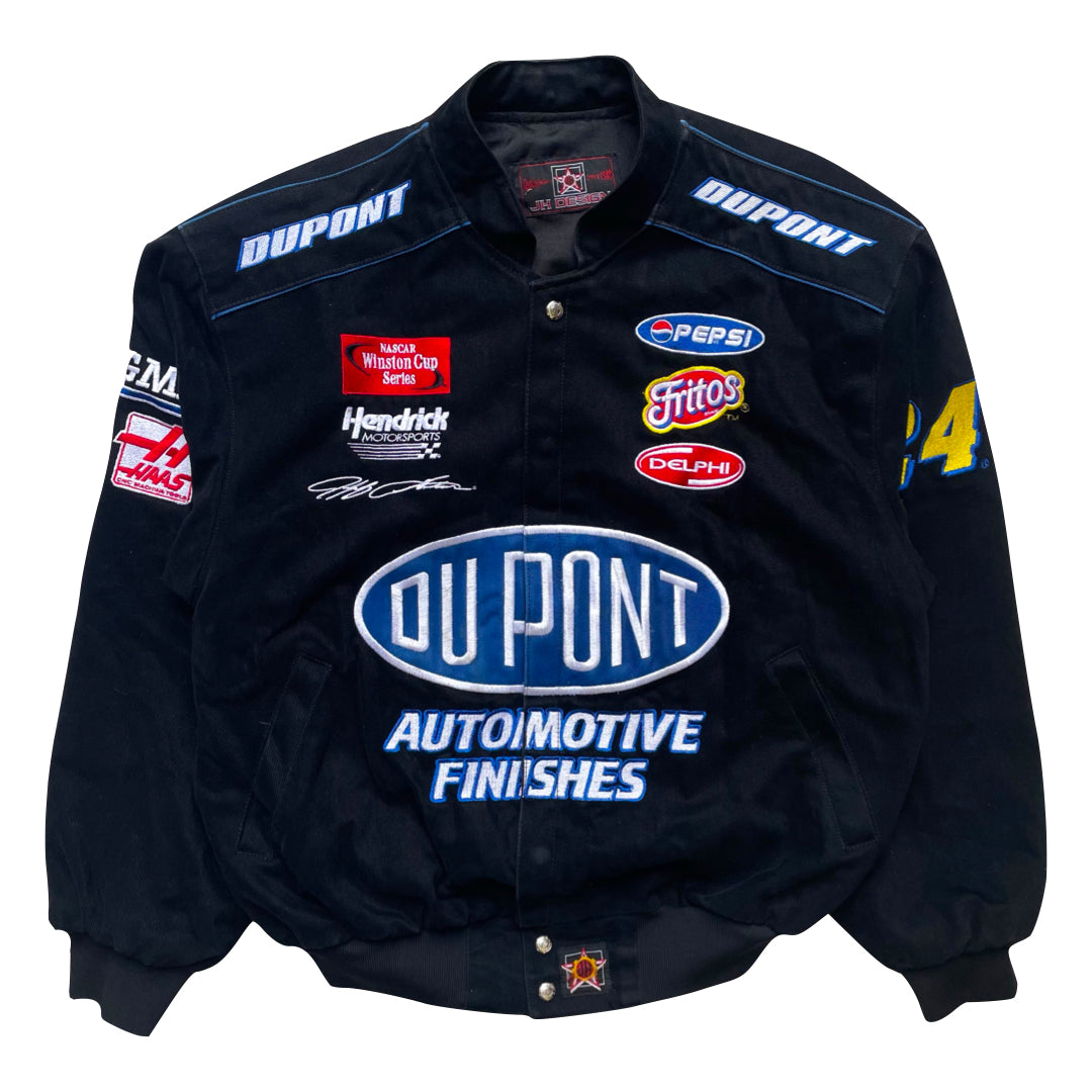 Vintage DuPont Black Nascar Racing Jacket