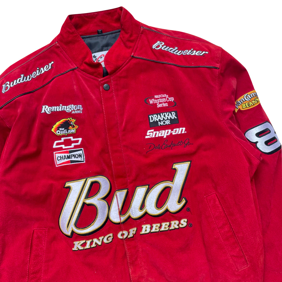 Vintage Budweiser Suede Nascar Racing Jacket