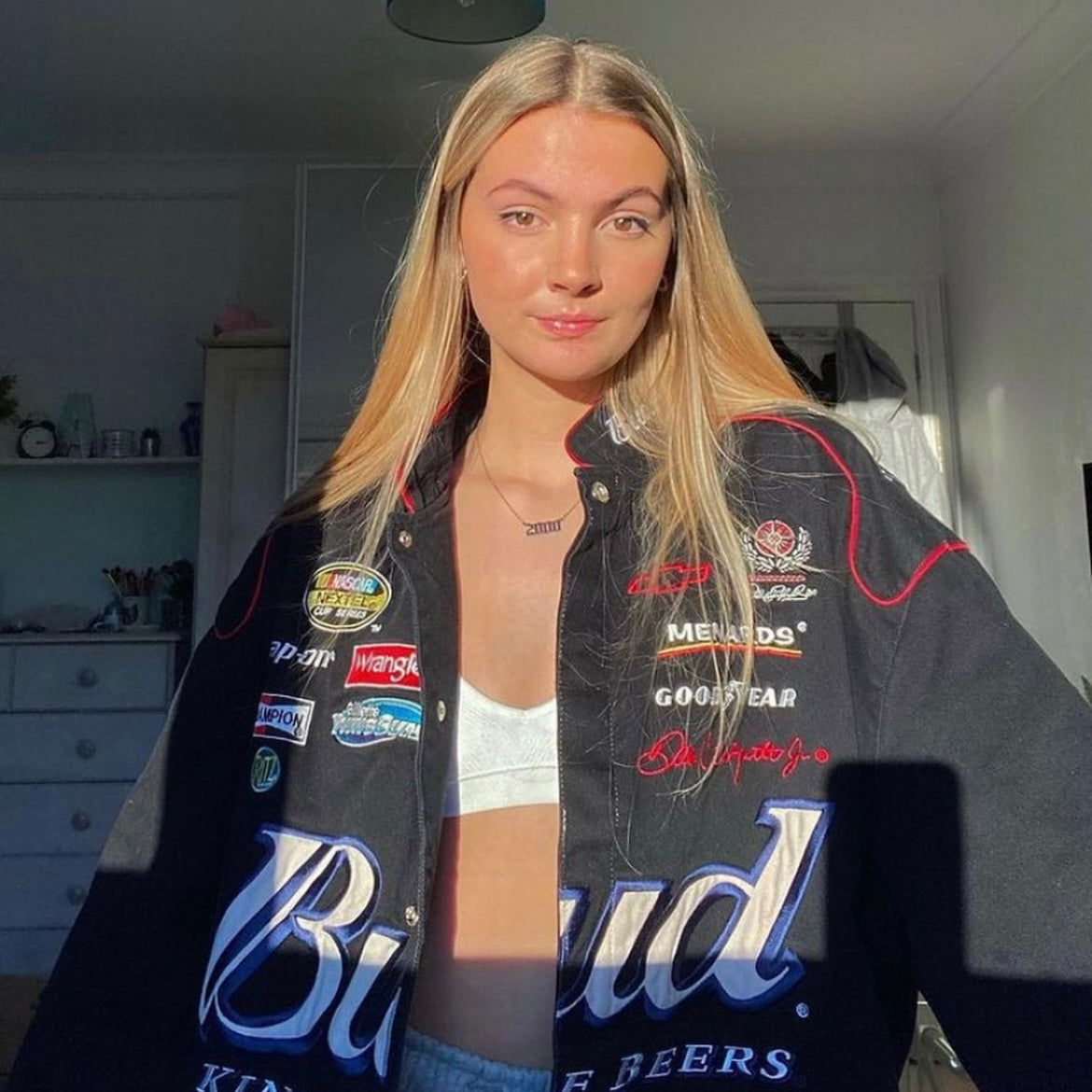 Vintage Budweiser Nascar Racing Jacket