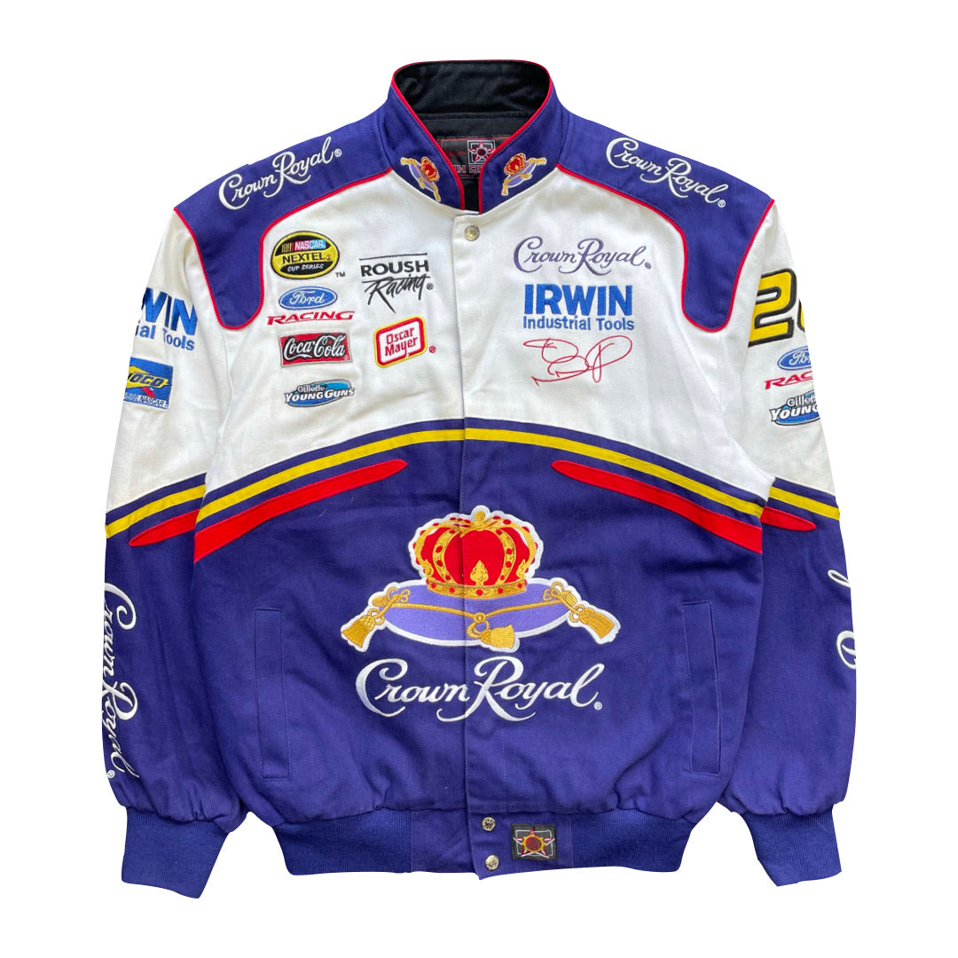 Vintage Crown Royal Energy Nascar Racing Jacket