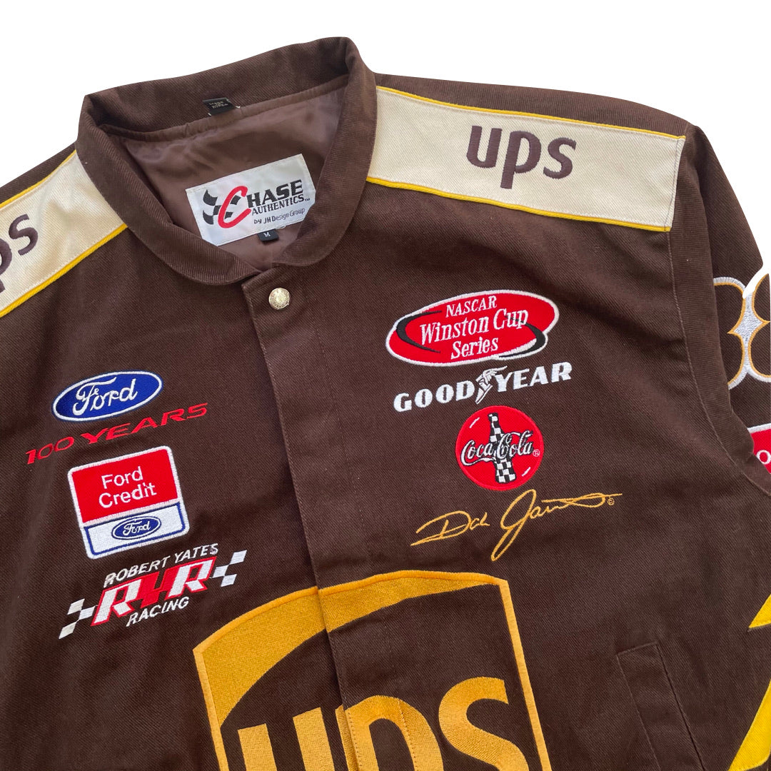 Vintage UPS Brown Nascar Racing Jacket