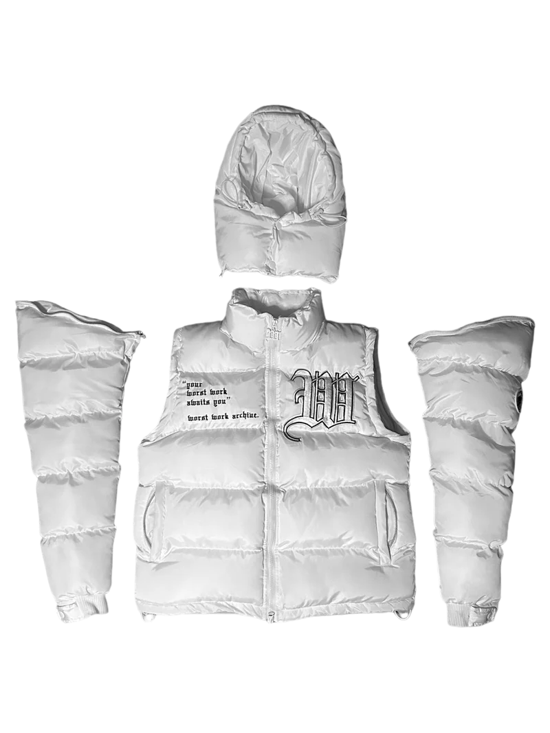 Unisex Fashionable Convertible 3-in-1 Down Jacket