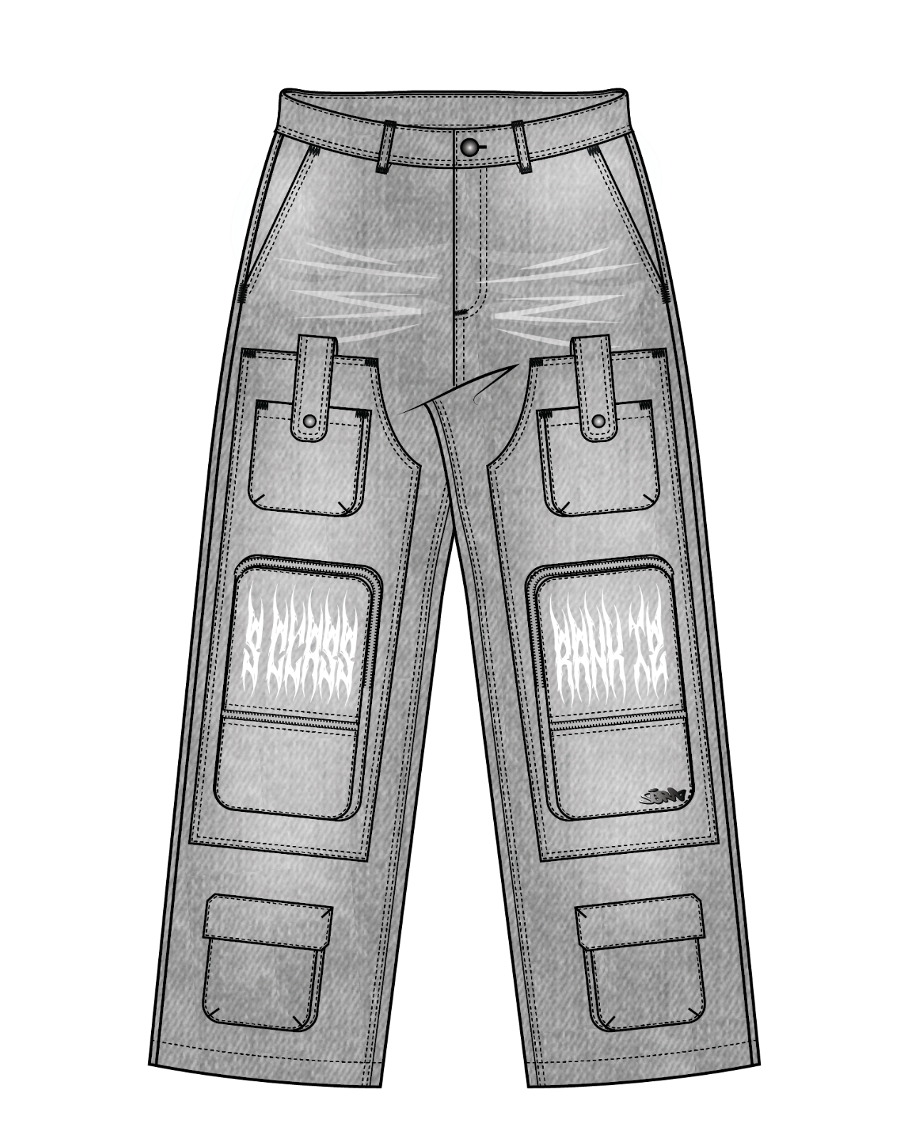 "Armor" Baggy Cargo Pants