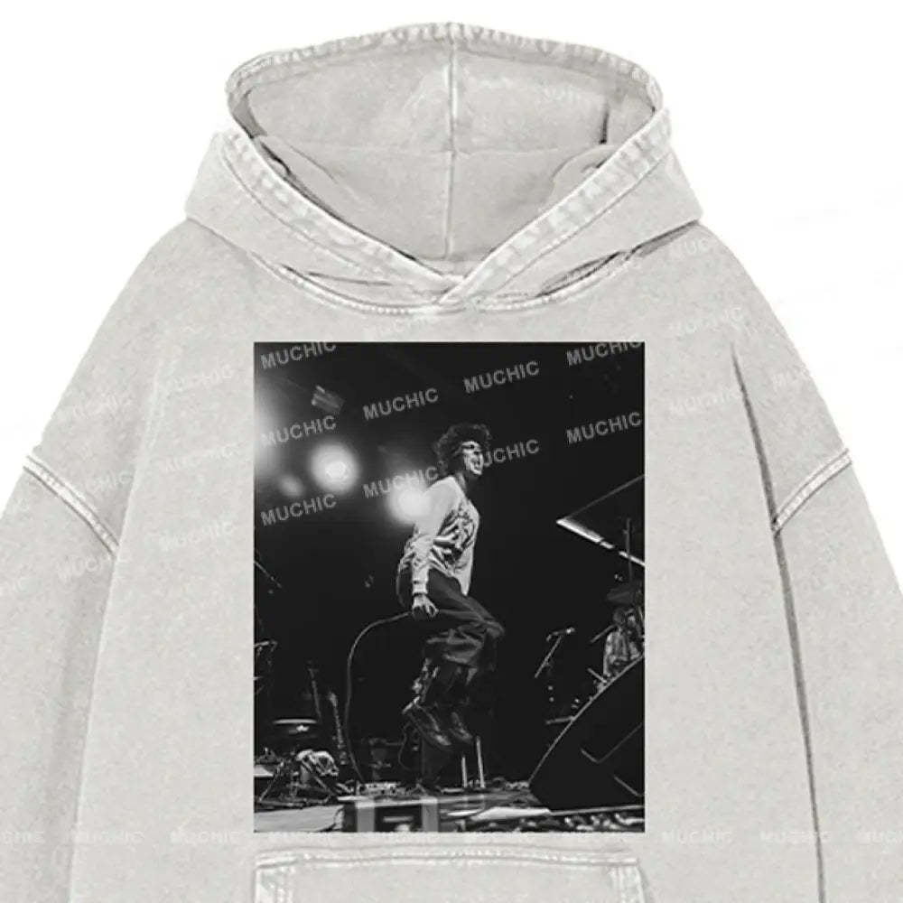 Muchic Fashion Unisex ’Dancing And Singing’ Graphic Print Long Sleeve Hoodie (T-Shirt)