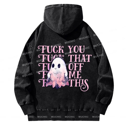 Muchic Mantra For Those Who Need It Back Printed Unisex Casual Washed  Plush Thickening Hoodie Sweatshirt