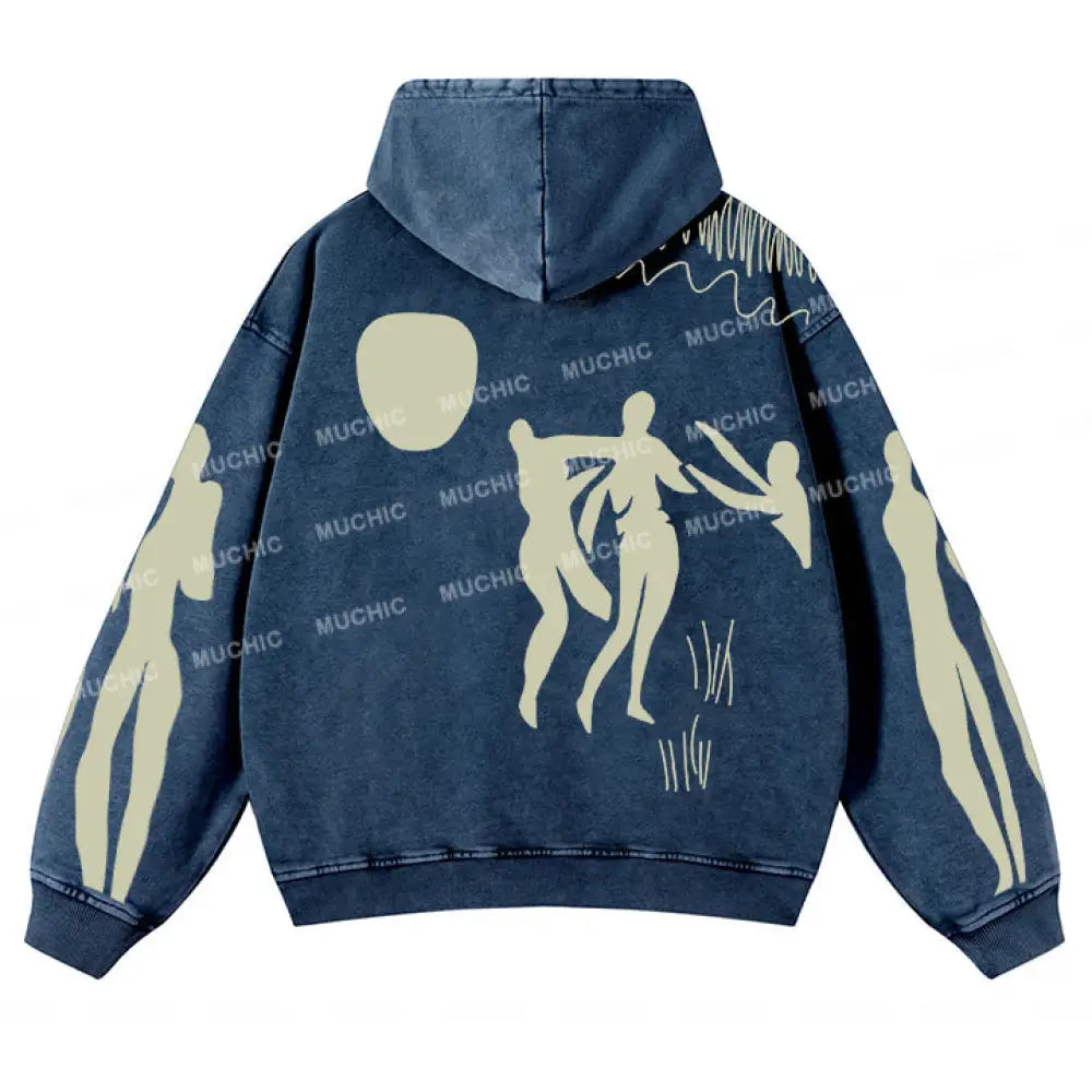 Muchic Unisex ’La Ghodise Jean’ Fun Graphic Print Long Sleeve Hoodie Hoodies-Sweatshirts