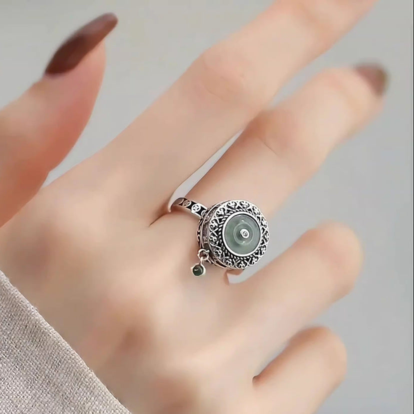 Mantra Spinner Ring – Tibetan Meditation Anxiety Relief Ring