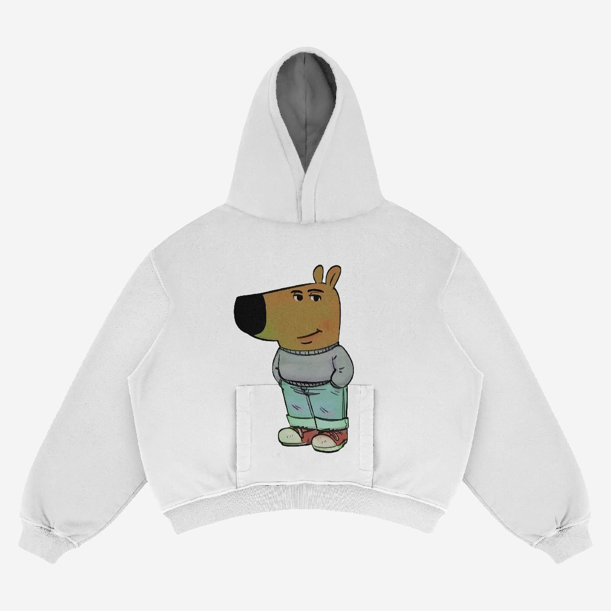 Muchic Unisex "Dog" Graphic Print Long Sleeve Hoodie